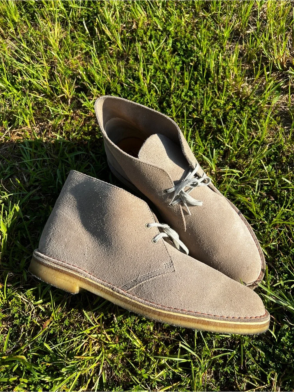 Clarks clean lightly